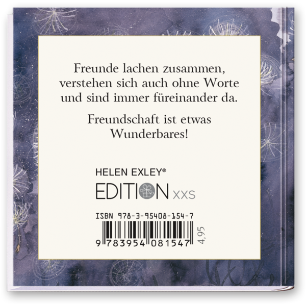 Ein kleines Buch für einen Freund Geschenkbuch Sprüche Cover Rückseite EDITION XXS Onlineshop