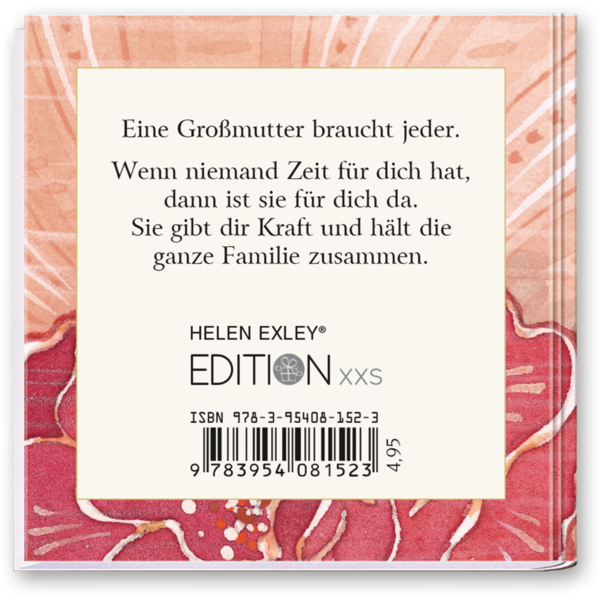 Ein kleines Buch für meine Großmutter Geschenkbuch Sprüche Cover Rückseite EDITION XXS Onlineshop