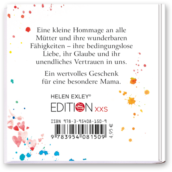 Ein kleine Buch für meine Mama Geschenkbuch Sprüche Cover Rückseite EDITION XXS Onlineshop