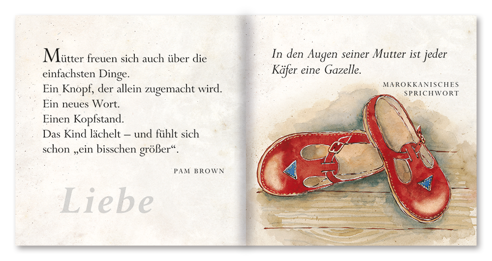 Ein kleines Buch für meine Mama Geschenkbuch Sprüche Leseprobe S8–9 EDITION XXS Onlineshop