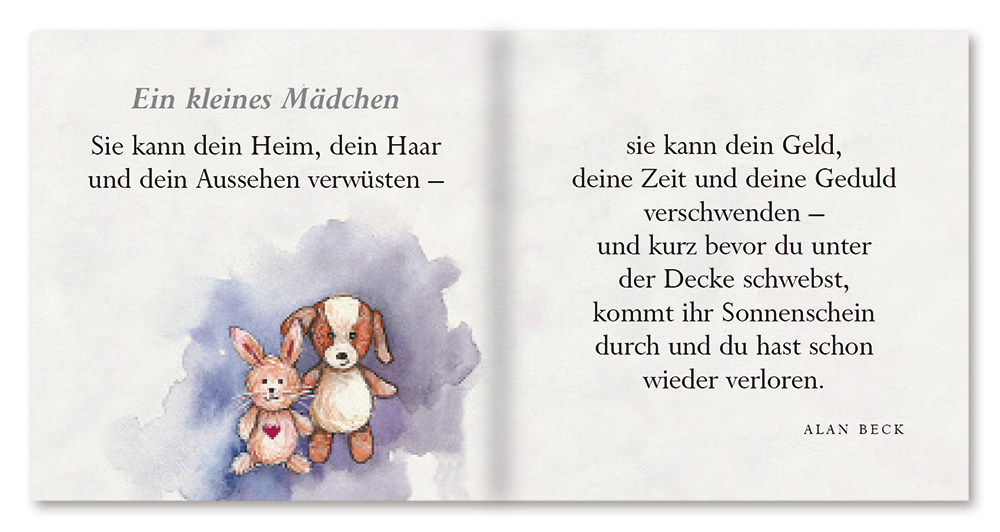 Ein kleines Buch für meine Tochter Geschenkbuch Sprüche Leseprobe S6–7 EDITION XXS Onlineshop