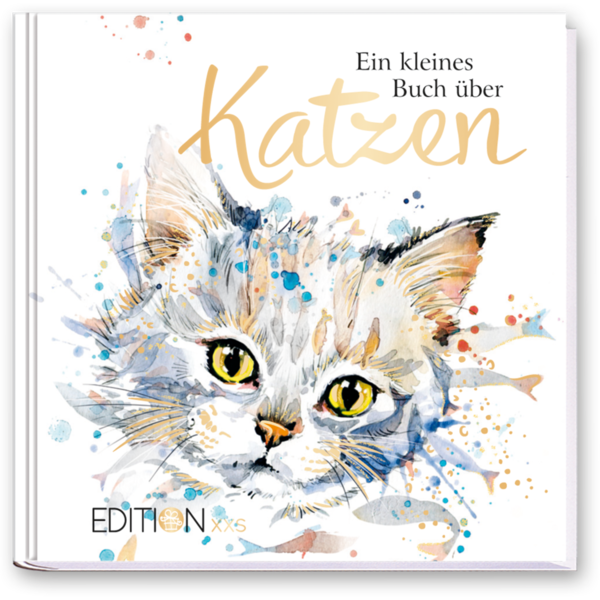 Ein kleines Buch über Katzen Geschenkbuch Sprüche Cover Vorderseite EDITION XXS Onlineshop