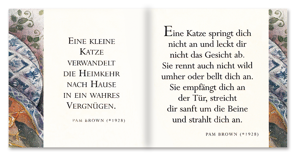 Ein kleines Buch über Katzen Geschenkbuch Sprüche Leseprobe S8–9 EDITION XXS Onlineshop