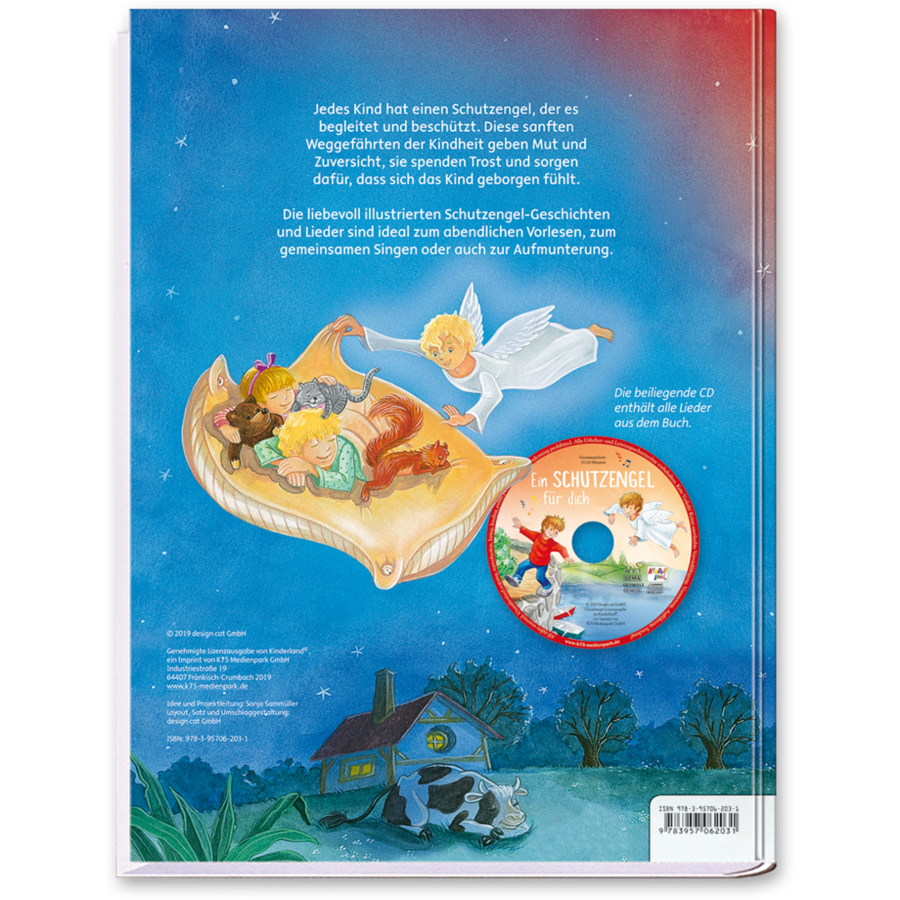 Ein Schutzengel für dich Buch mit CD Kinder Cover Rückseite K75 Medienpark Onlineshop