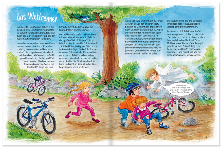 Ein Schutzengel für dich Buch mit CD Kinder Leseprobe S14–15 K75 Medienpark Onlineshop