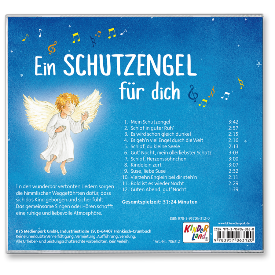 Ein Schutzengel für dich CD Musik für Kinder Cover Rückseite K75 Medienpark Onlineshop