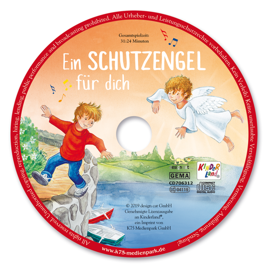 Ein Schutzengel für dich CD Musik für Kinder Label Vorderseite K75 Medienpark Onlineshop