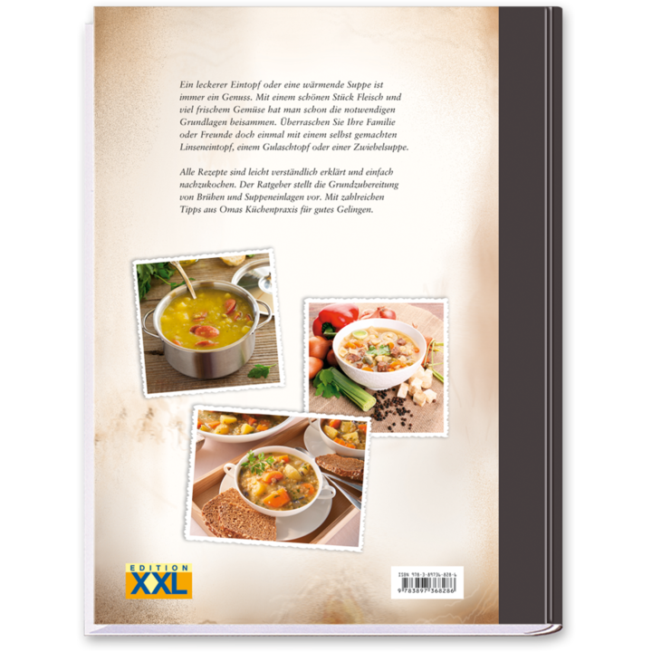 Eintöpfe ohne Schnickschnack Kochbuch Ratgeber mit Rezepte Cover Rückseite Edition XXL Onlineshop