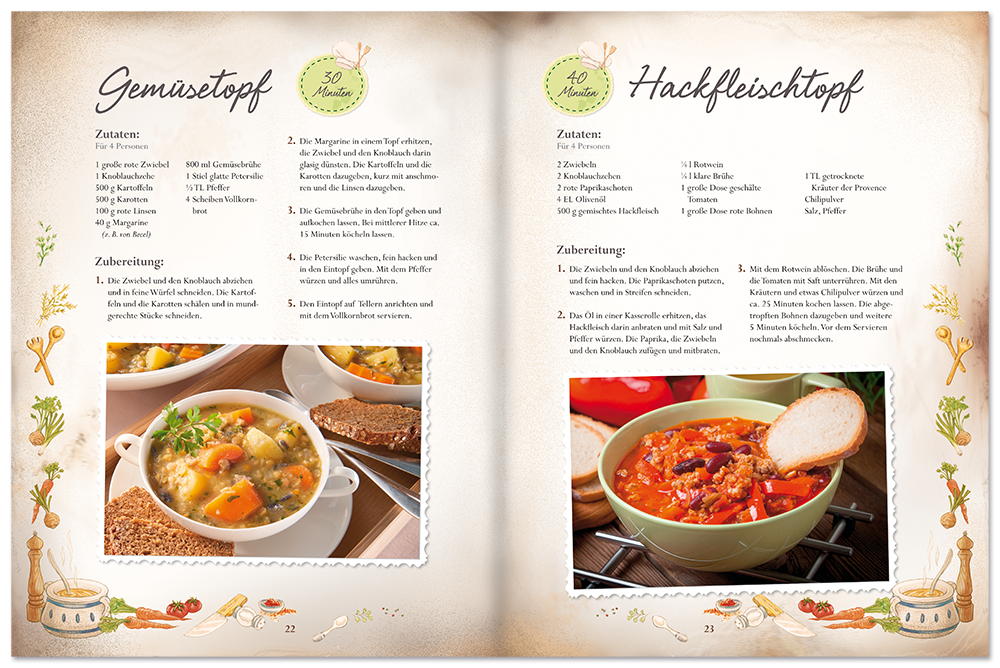 Eintöpfe ohne Schnickschnack Kochbuch Ratgeber mit Rezepte Leseprobe S22-23 Edition XXL Onlineshop