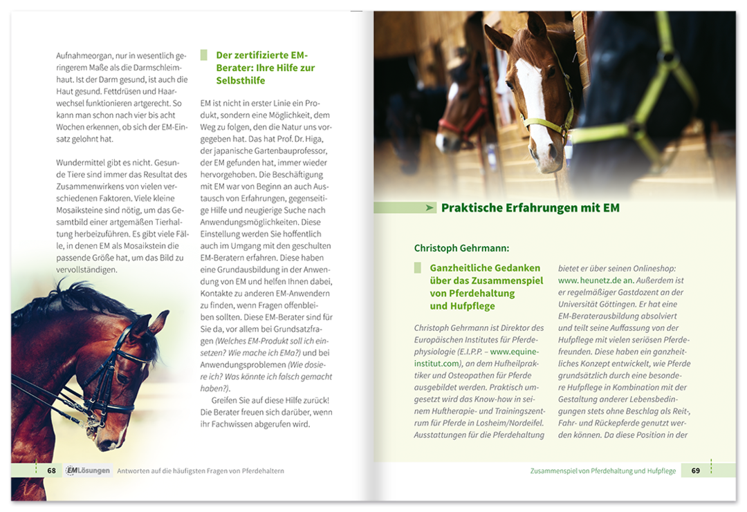 EM Lösungen – Pferde Ratgeber Leseprobe S68–69 Tosa Verlag Onlineshop