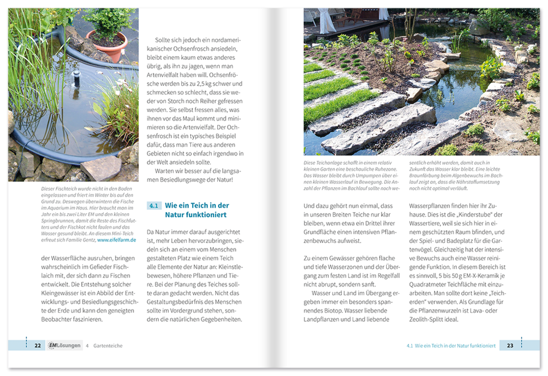 EM Lösungen – Teiche Ratgeber Leseprobe S22–23 Tosa Verlag Onlineshop