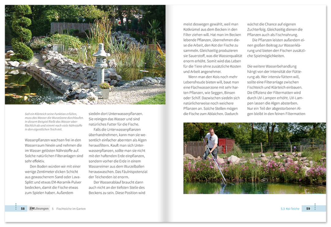EM Lösungen – Teiche Ratgeber Leseprobe S58–59 Tosa Verlag Onlineshop