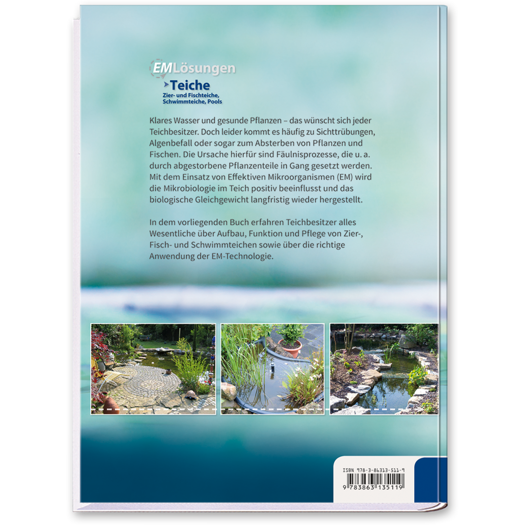EM Lösungen – Teiche Ratgeber Cover Rückseite Tosa Verlag Onlineshop