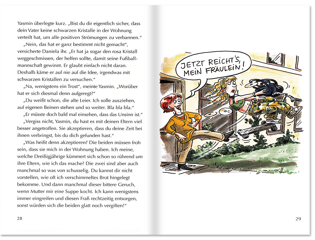 Endlich 30! Geschenkbuch Geschichten Cartoons Leseprobe S28–29 TOMUS Verlag Onlineshop