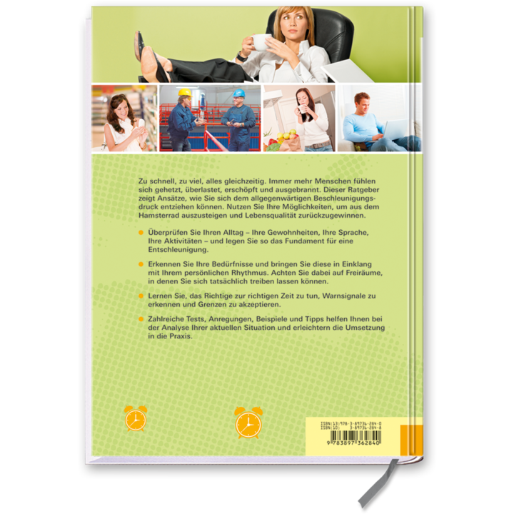 Entschleunigung im Alltag Buch entschleunigt leben Ratgeber Cover Rückseite Edition XXL Onlineshop