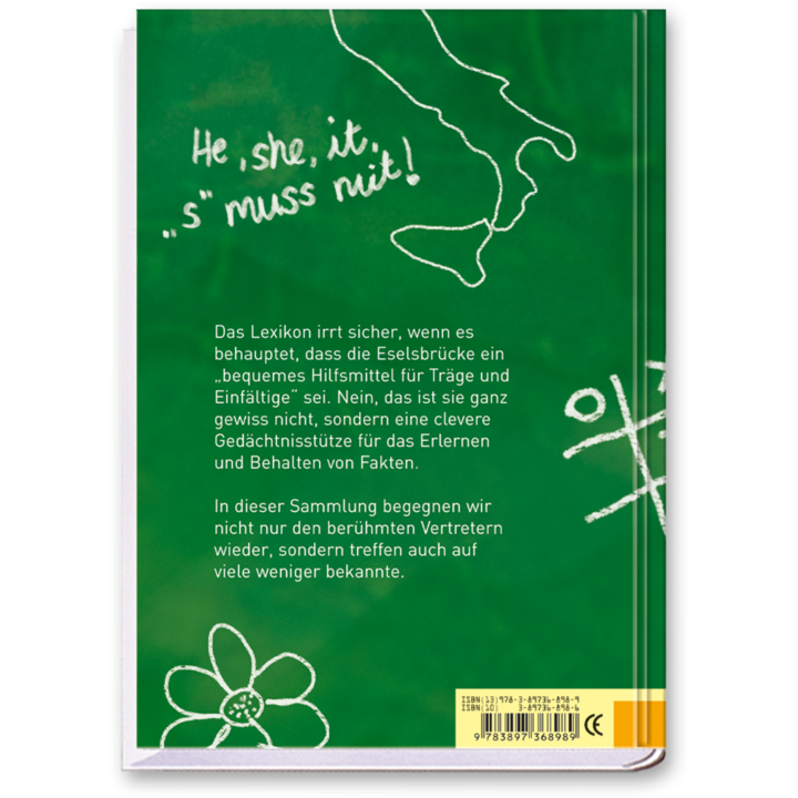 Eselsbrücken Sachbuch Allgemeinwissen für Kinder und Erwachsene Cover Rückseite Edition XXL Onlineshop