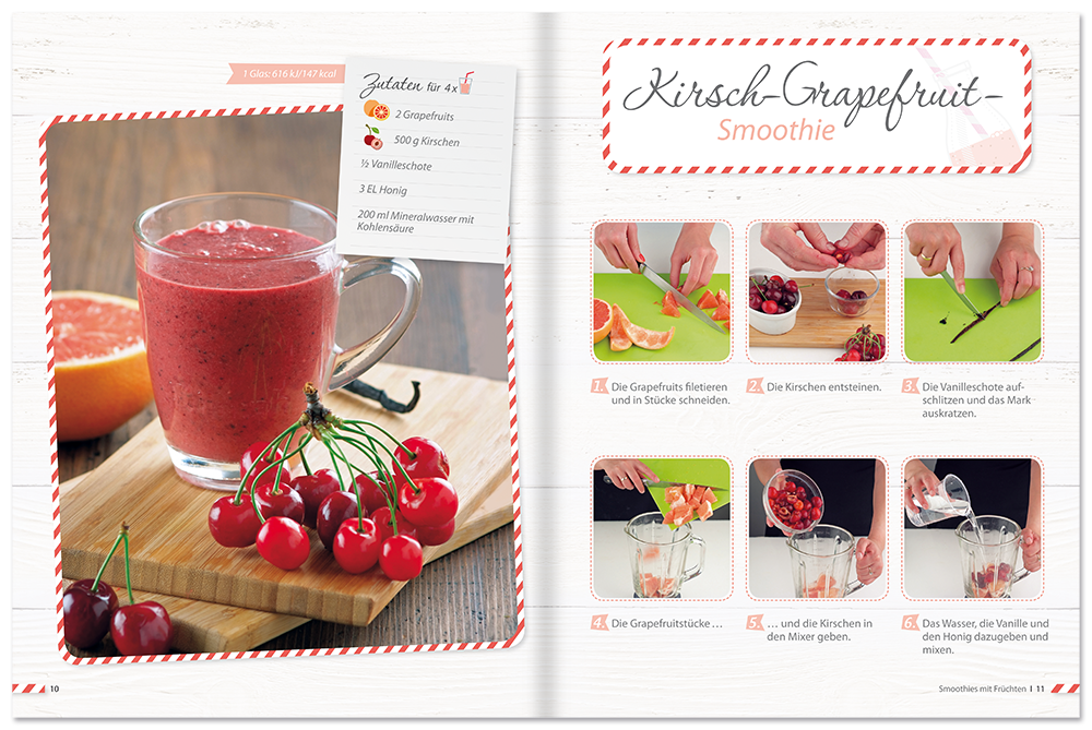 Express-Smoothies Rezeptbuch einfache und schnelle Smoothies Leseprobe S10-11 Edition XXL Onlineshop
