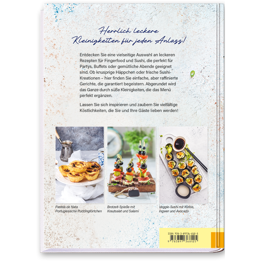 Fingerfood & Sushi Kochbuch Cover Rückseite