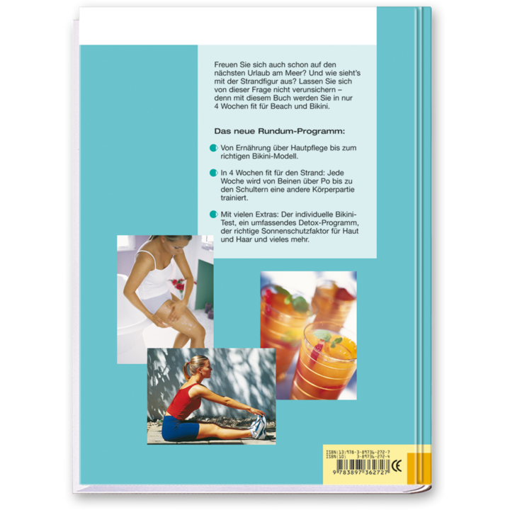 Fit für den Bikini! Buch Zur Bikinifigur in 4 Wochen Cover Rückseite Edition XXL Onlineshop