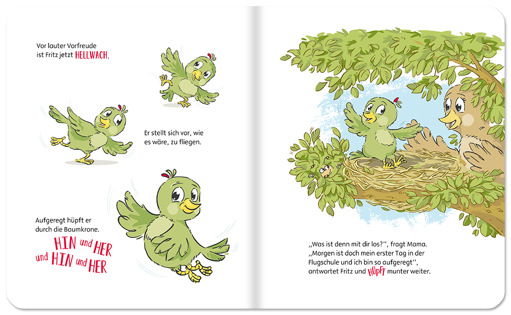 Fritz der Spatz Kinderbuch Pappbilderbuch für Kinder Leseprobe S4-5 Edition XXL Onlineshop