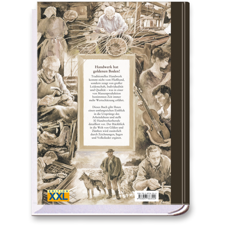 Geschichte des Handwerks Das Arbeitsleben und die Handwerkerberufe Cover Rückseite Edition XXL Onlineshop
