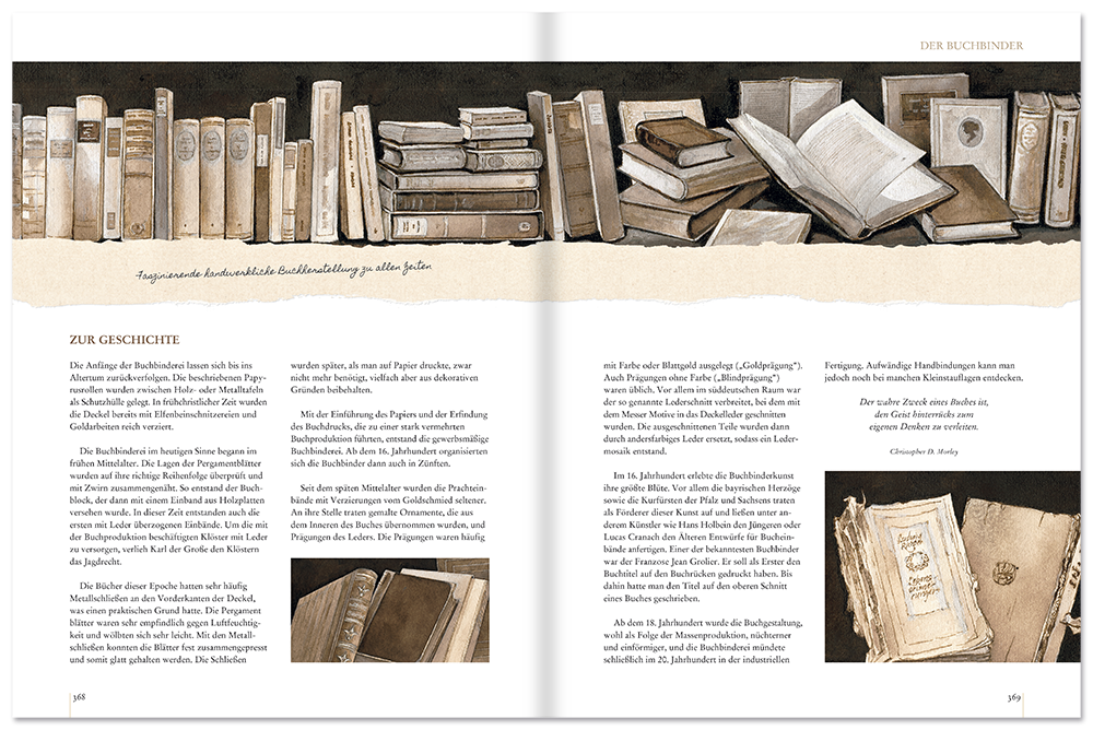 Geschichte des Handwerks Das Arbeitsleben und die Handwerkerberufe Leseprobe S368-369 Edition XXL Onlineshop