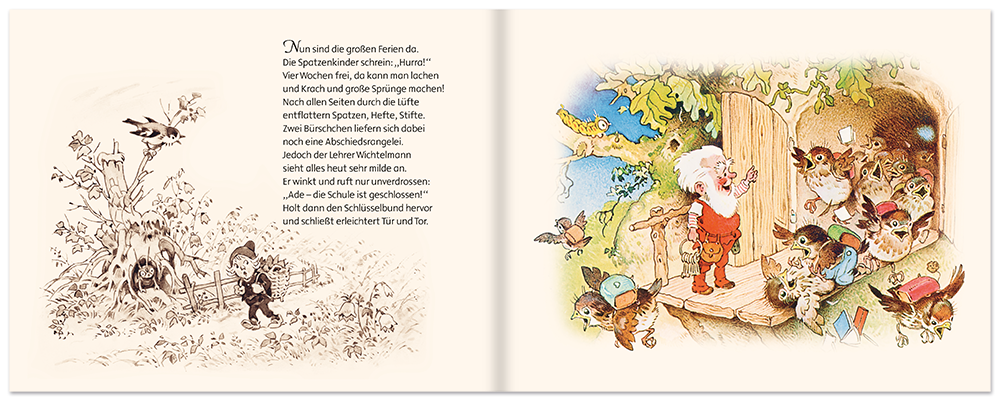 Geschichten aus der guten alten Zeit ein nostalgisches Kinderbuch Leseprobe Spatzenschule Edition XXL Onlineshop