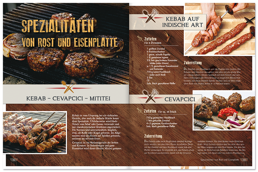 Grillen Kochbuch Das Grillbuch für echte Männer Leseprobe S32-33 Edition XXL Onlineshop