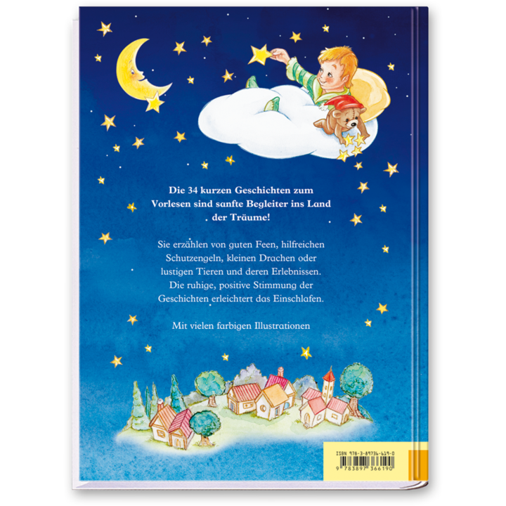 Gute-Nacht-Geschichten Kinderbuch Kindergeschichten zum Einschlafen Cover Rückseite Edition XXL Onlineshop