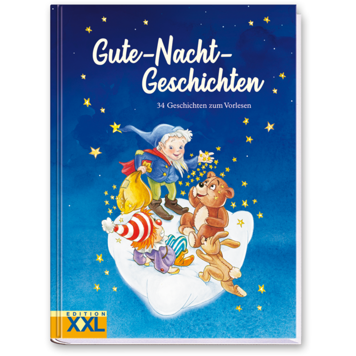 Gute-Nacht-Geschichten Kinderbuch Kindergeschichten zum Einschlafen Cover Vorderseite Edition XXL Onlineshop