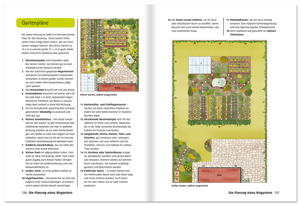 Handbuch Der perfekte Biogarten Werde zum Biogärtner Leseprobe S136-137 Edition XXL Onlineshop