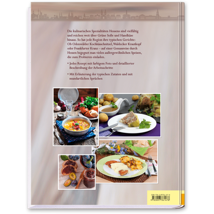 Hessische Küche Kochbuch köstliche Gerichte aus der Heimatküche Cover Rückseite Edition XXL Onlineshop