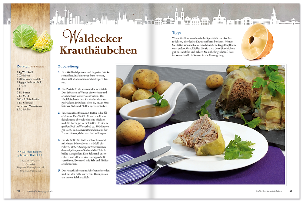 Hessische Küche Kochbuch köstliche Gerichte aus der Heimatküche Leseprobe S50-51 Edition XXL Onlineshop