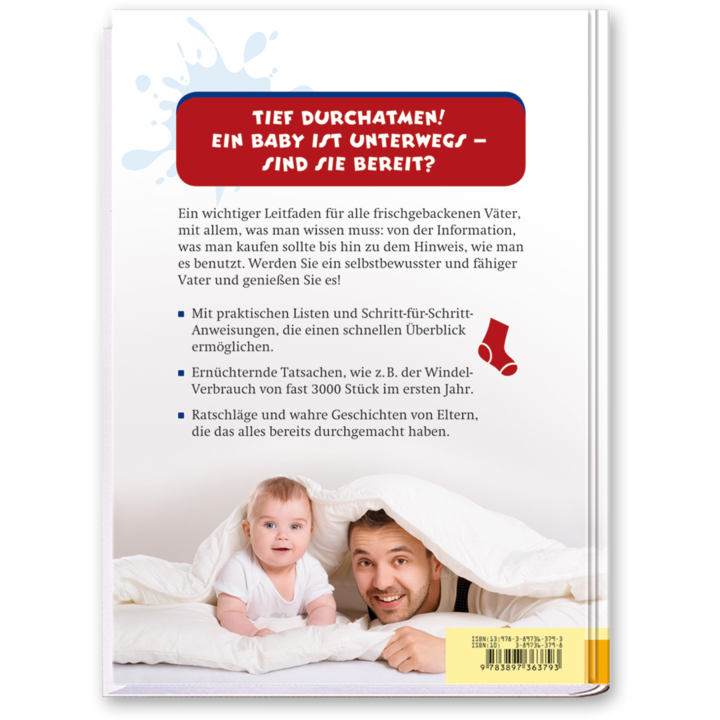 Hilfe! Ich bin Papa Das Buch für werdende Väter Cover Rückseite Edition XXL Onlineshop