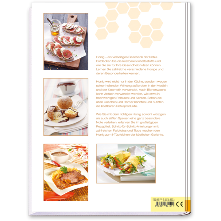 Honig Buch Raffinierte Gerichte mit der besonderen Note Cover Rückseite Edition XXL Onlineshop
