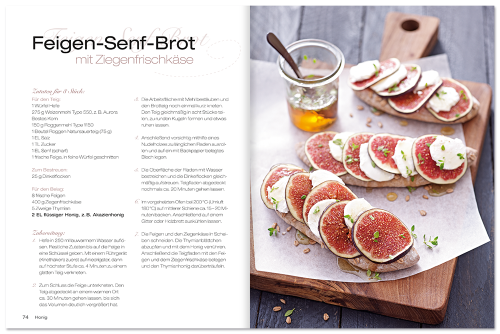 Honig Buch Raffinierte Gerichte mit der besonderen Note Leseprobe S74-75 Edition XXL Onlineshop