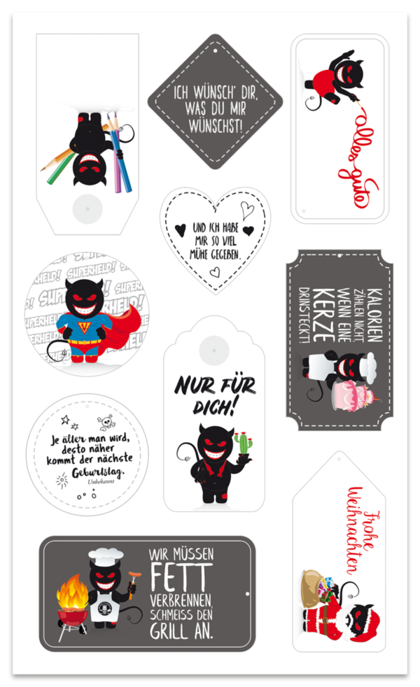 Schwarzer Humor – Geschenkpapier