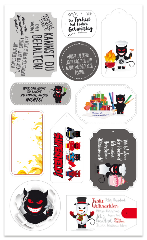 Schwarzer Humor – Geschenkpapier