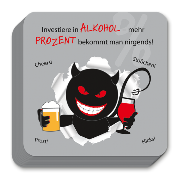 Schwarzer Humor – Untersetzer „Wasser“