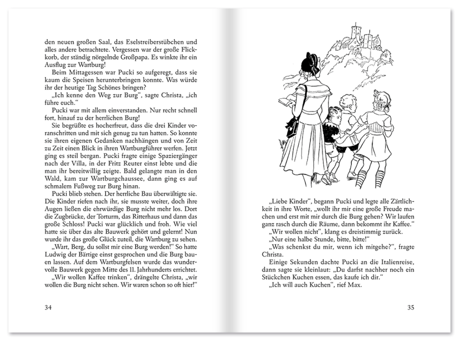 Puckis erster Schritt ins Leben