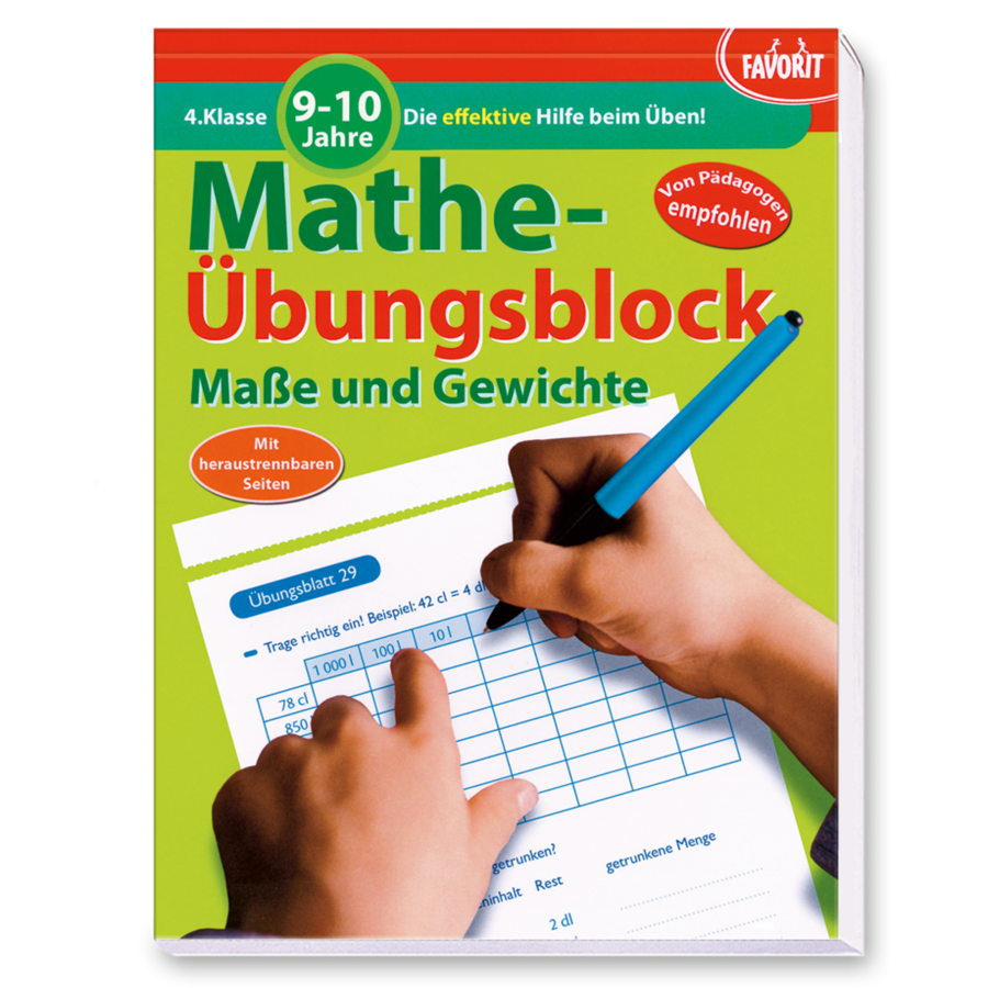 Mathe-Übungsblock – Maße und Gewichte (4. Klasse)