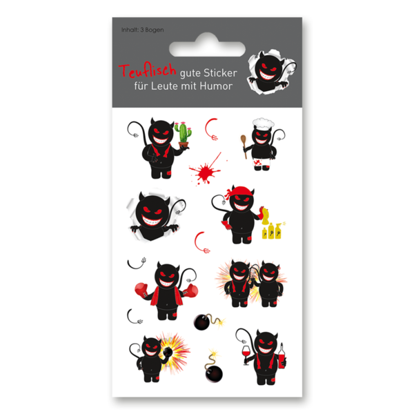 Schwarzer Humor Sticker Schwarzer Humor