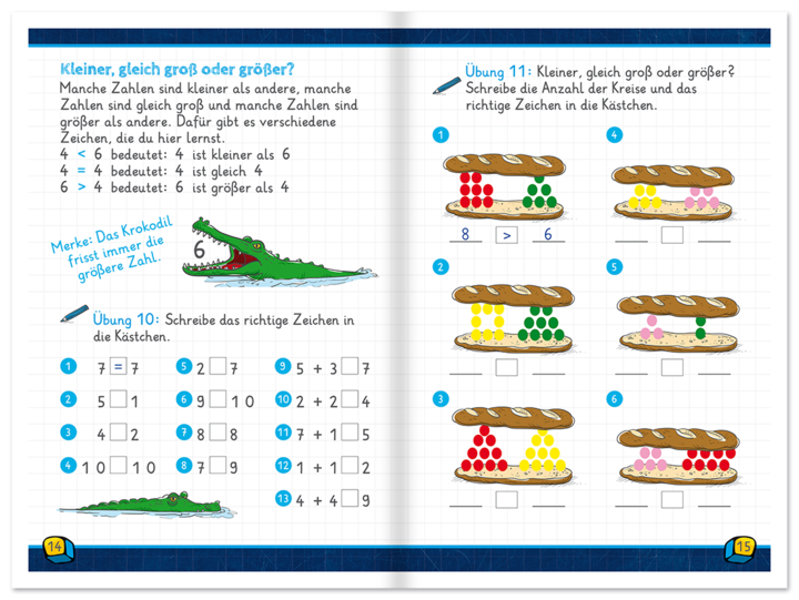 Rechnen von 1 bis 10