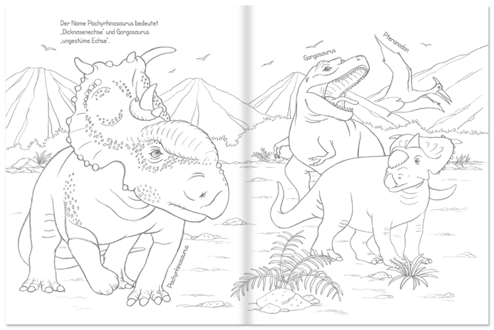 Dinosaurier – Malbuch