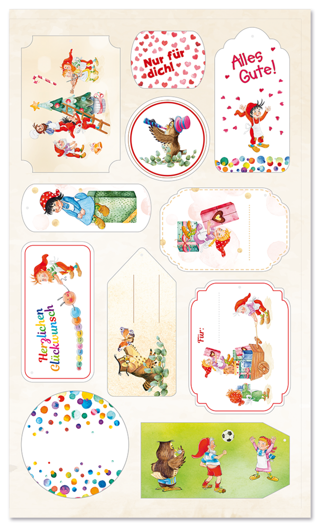 Wichtel-Geschenkpapier