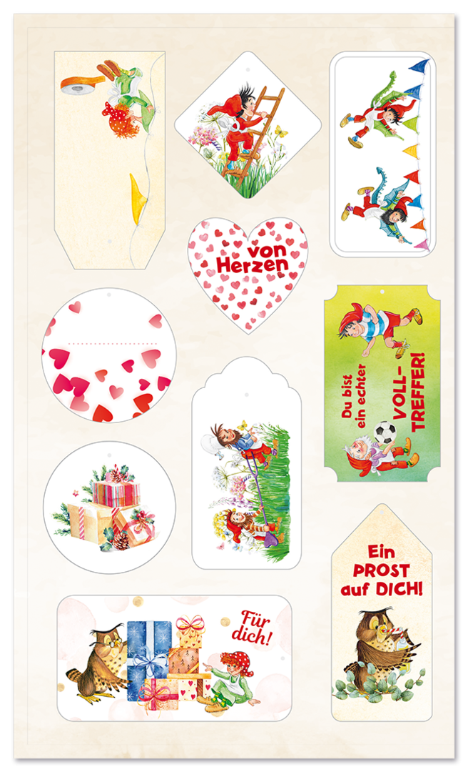 Wichtel-Geschenkpapier