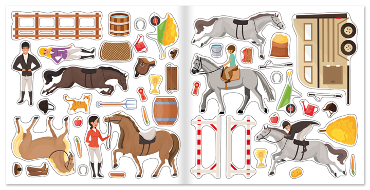 Reiterhof – Stickerbuch