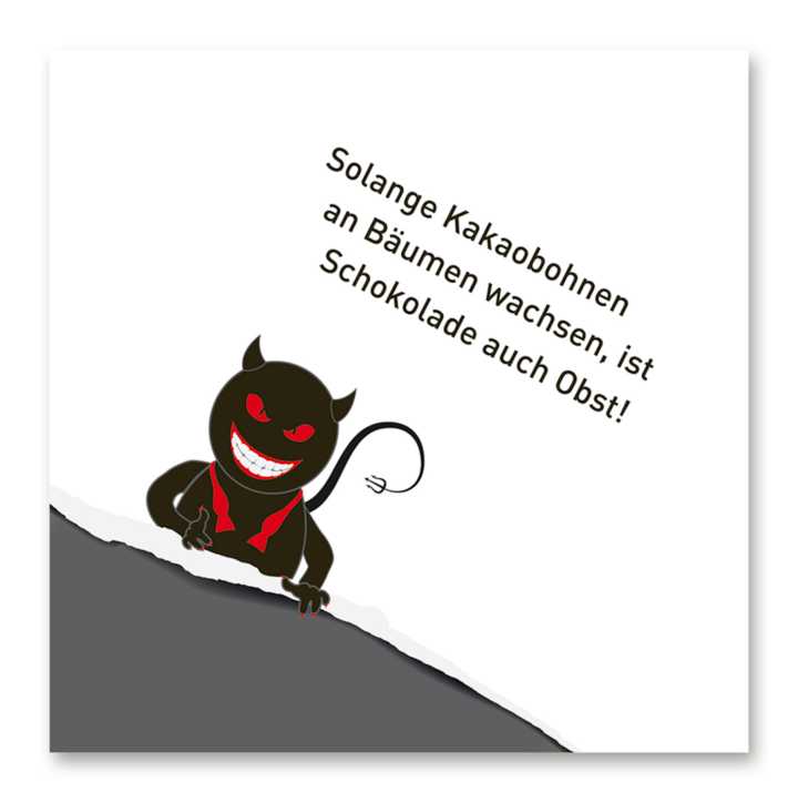 Schwarzer Humor – Servietten „Kakaobohnen“