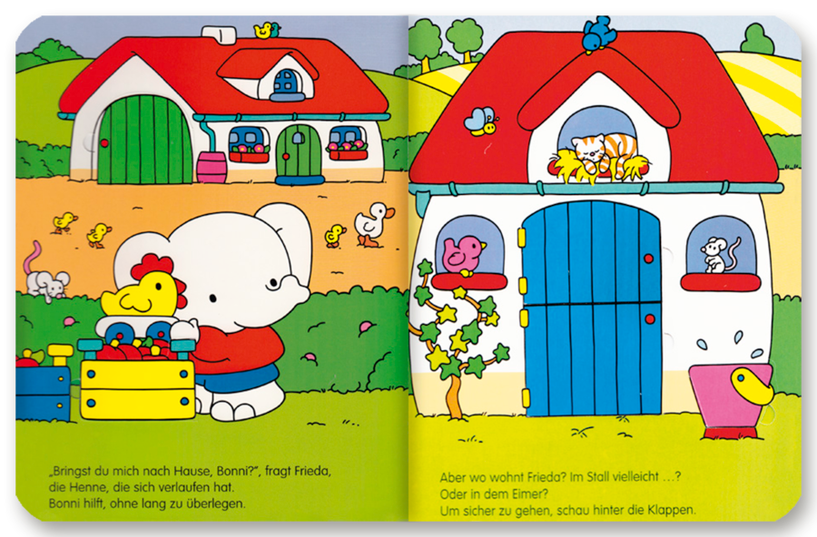 Wir spielen Verstecken auf dem Bauernhof