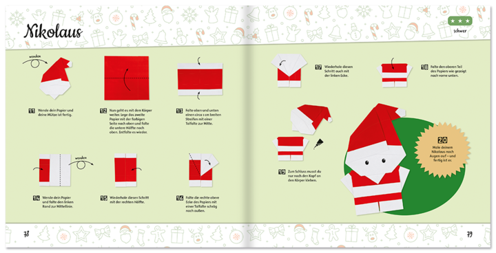 Weihnachts-Origami